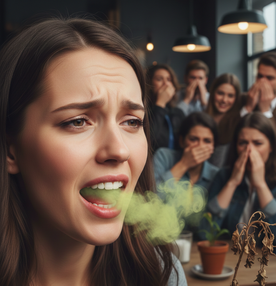 Halitosis qué lo provoca , En Fukident, clínica dental en Málaga, recibimos a diario pacientes preocupados porque sienten que su aliento no es fresco, aunque se cepillen con frecuencia.